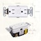 Faith Self-Test 15A TR GFCI Outlet Receptacle w/ Wall Plate, White, PK 10 GLS-15ATR-WH-10 - alternate 2